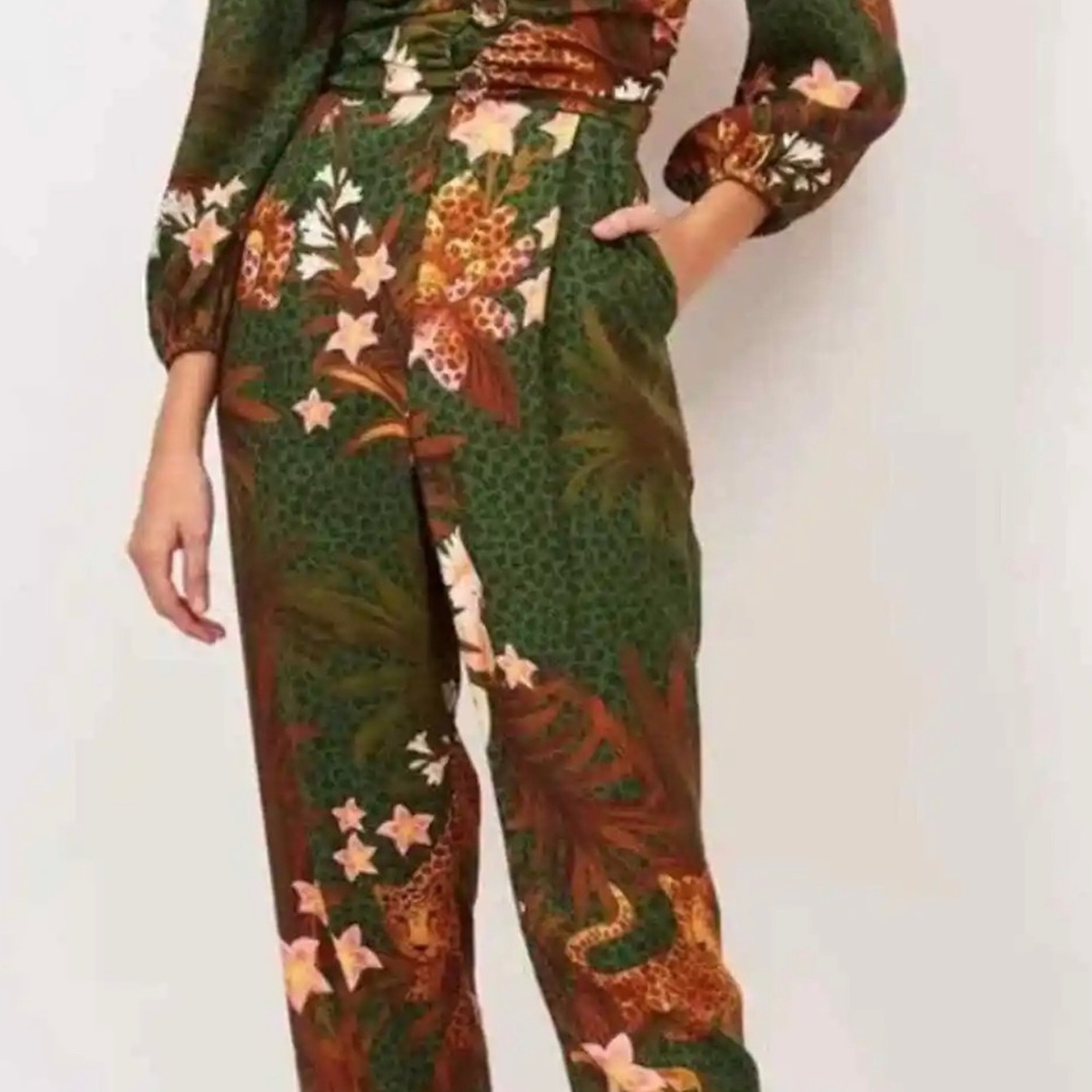 ISO Farm Rio Mixed Leopards Jumpsuit in XL